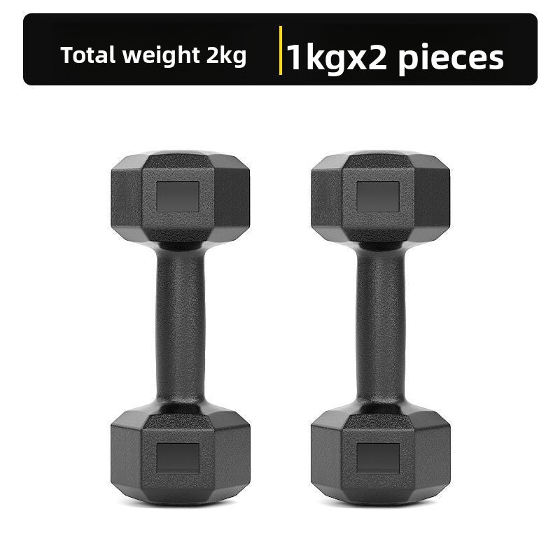 Professional Hexagonal Dumbbells - Premium PE Construction for Home & Gym
